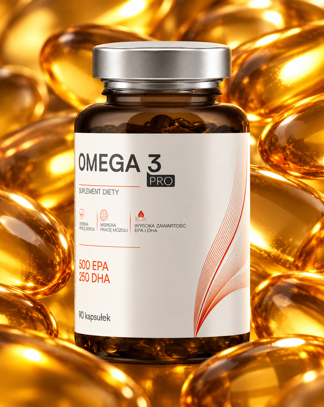 Omega 3 PRO – olej rybi 1000 mg, 90 kapsułek
