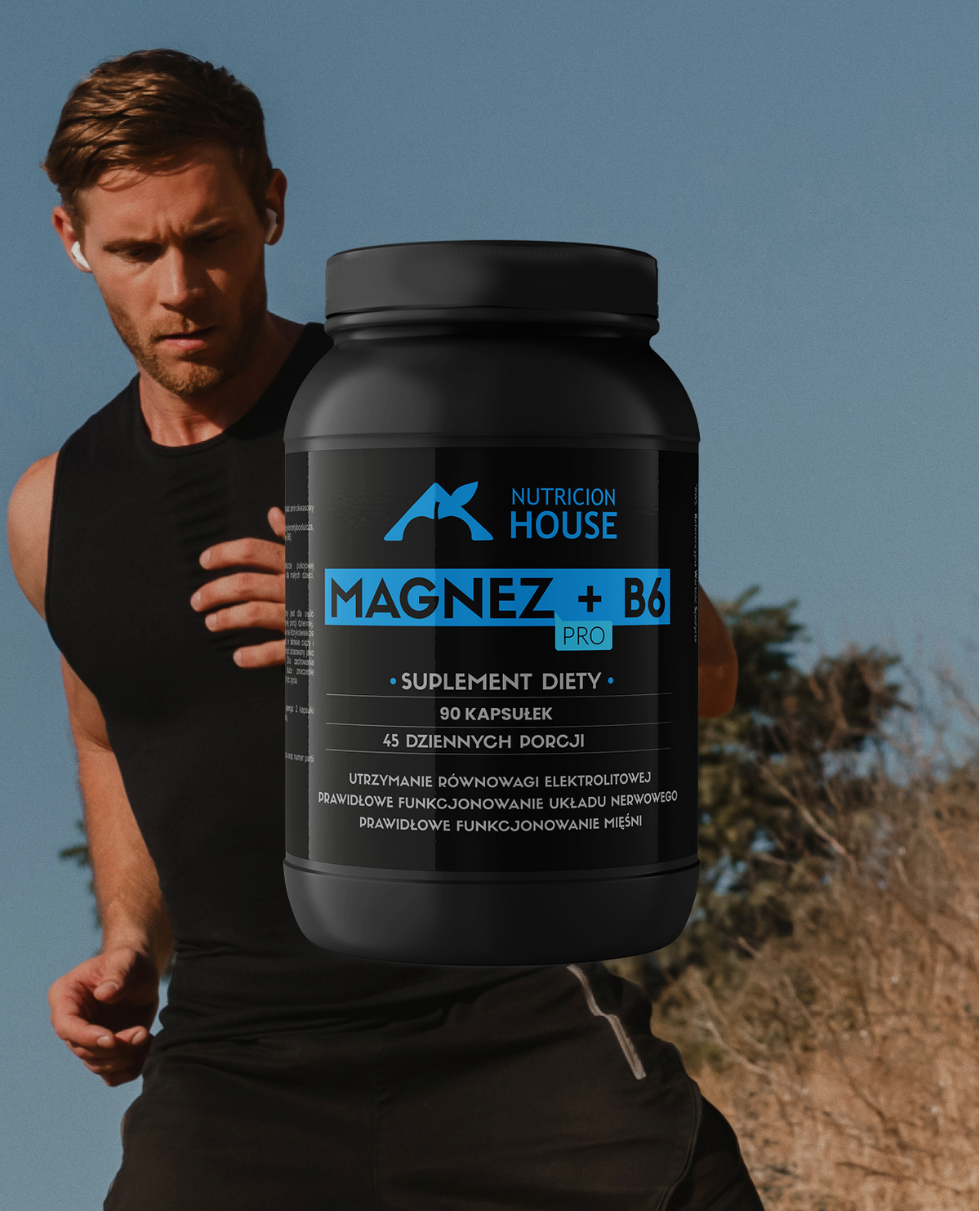 Magnez + B6 PRO – 90 kapsułek – zdjęcie 2