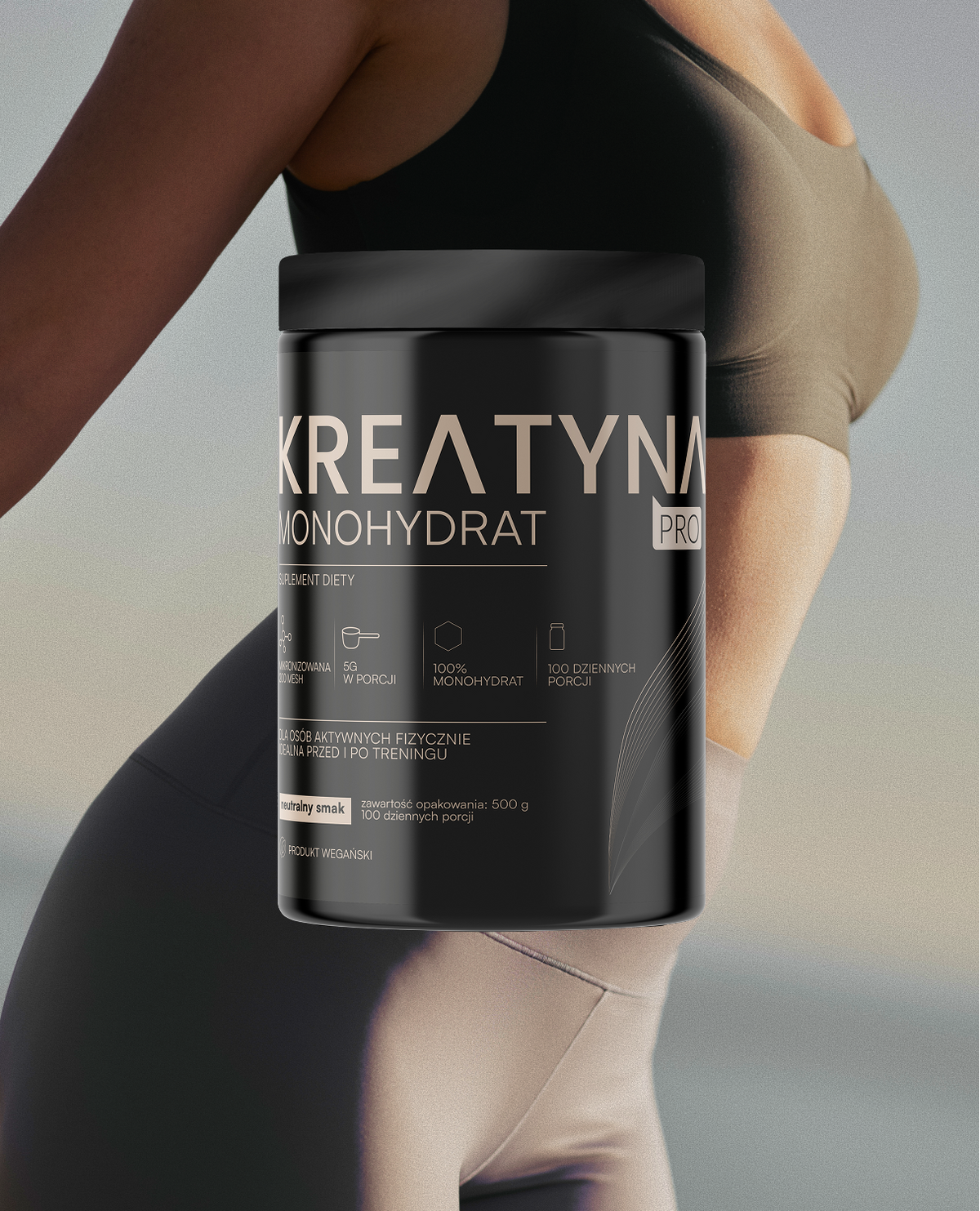 Kreatyna PRO monohydrat 500 g – 100 porcji – zdjęcie 2