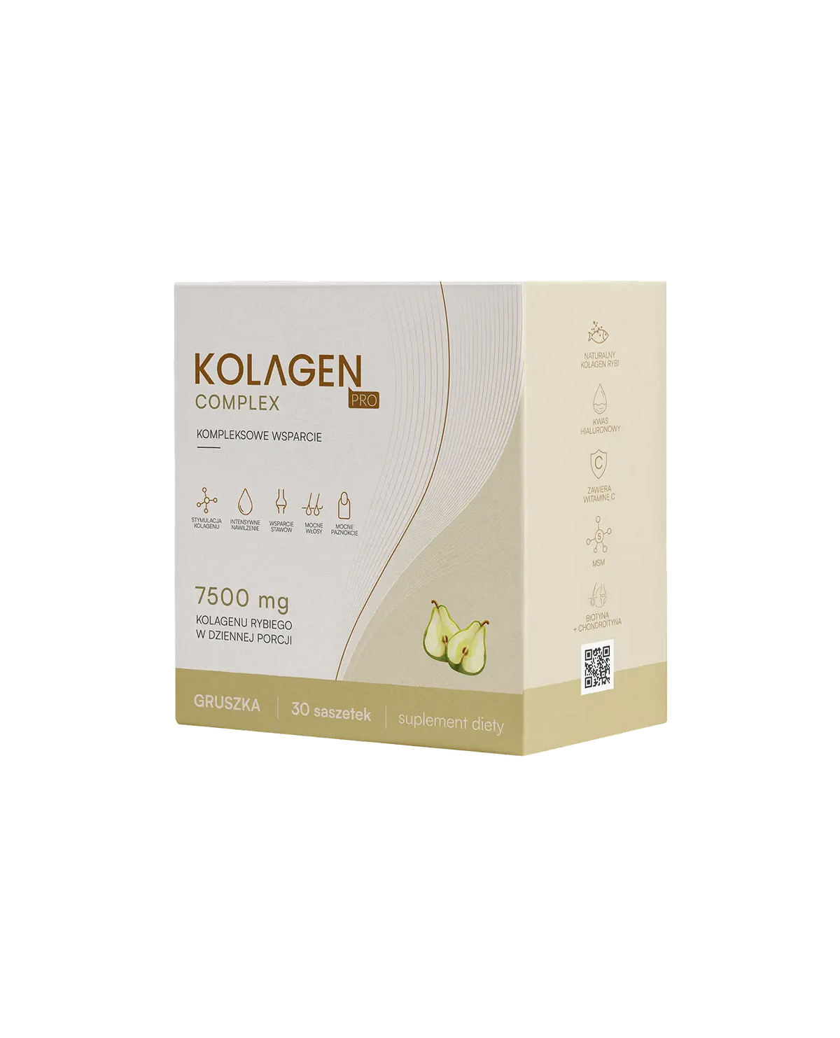 Kolagen PRO 7500 mg, smak gruszkowy - saszetki