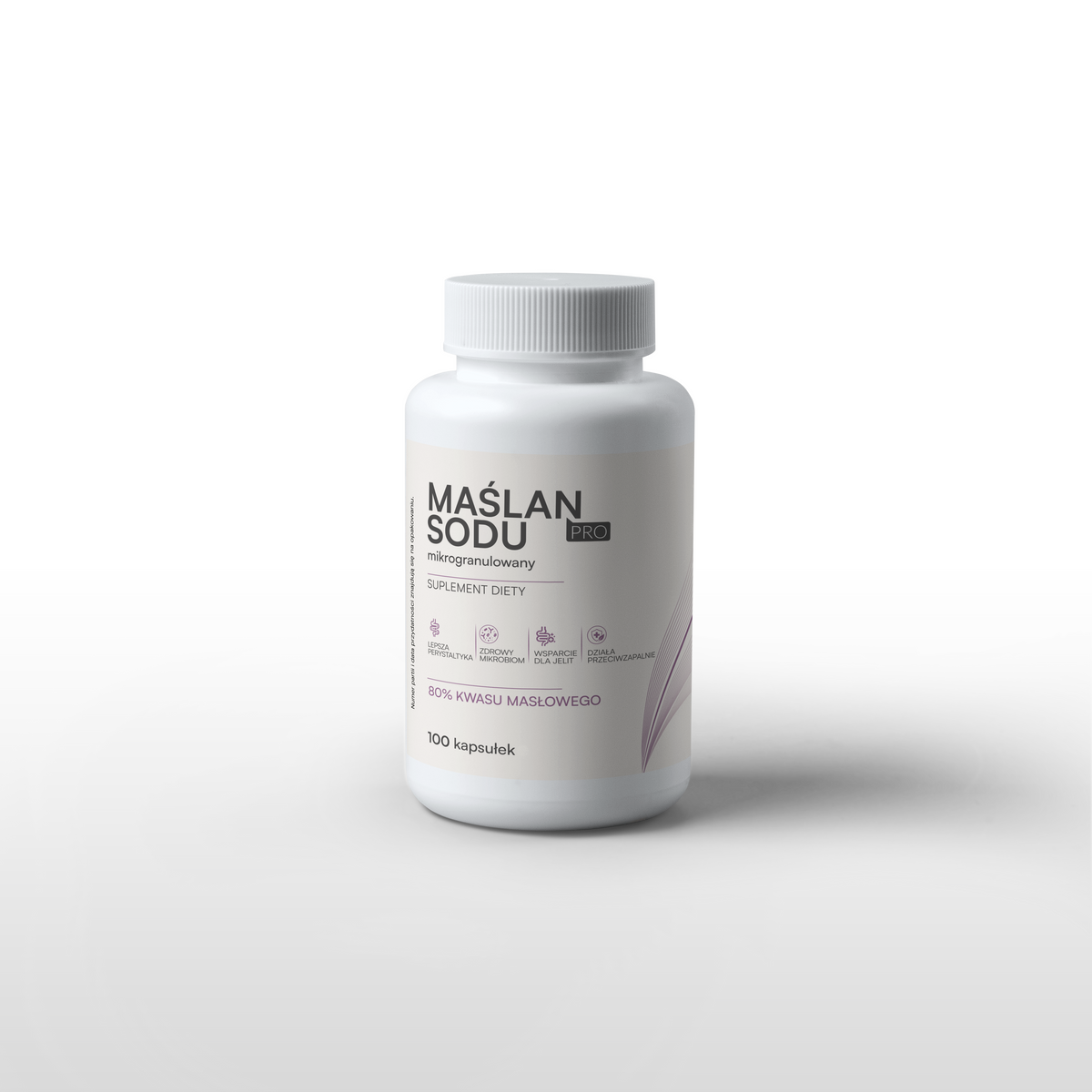 Maślan sodu PRO 1000 mg – 100 kapsułek wege
