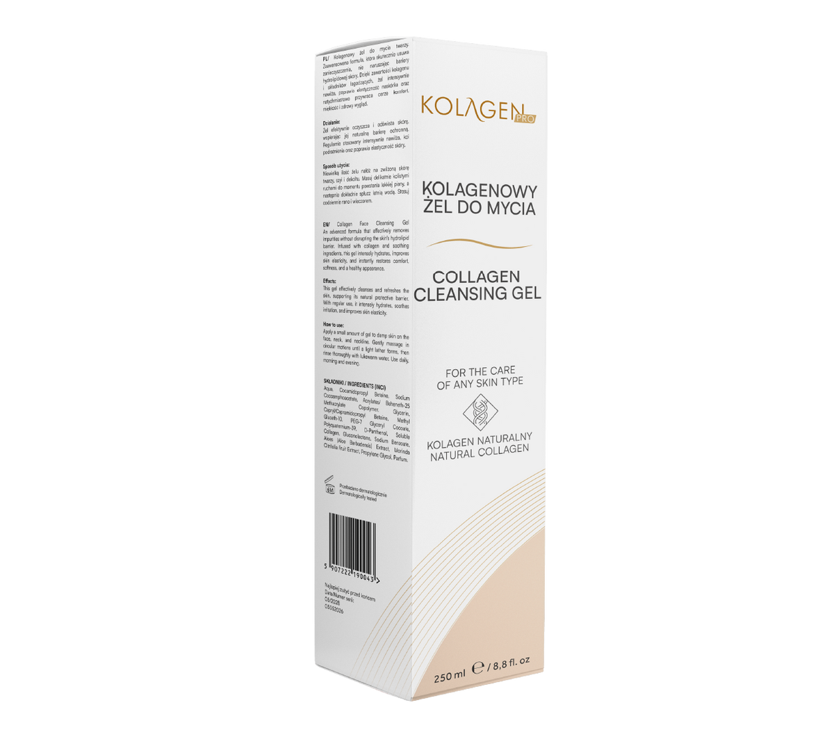 Kolagenowy Żel do Mycia Twarzy KOLAGEN PRO – 250 ml – zdjęcie 5