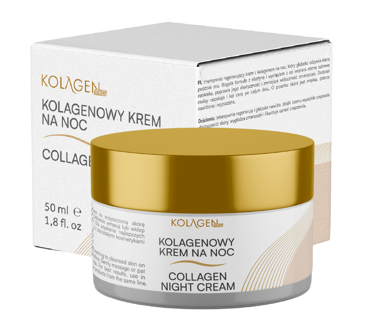 Kolagenowy Krem na Noc KOLAGEN PRO – 50 ml – zdjęcie 4