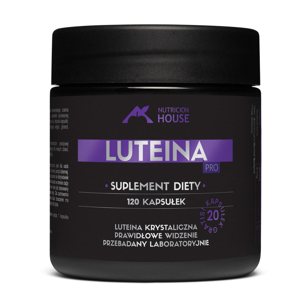 Luteina PRO 40 mg – 120 kapsułek – packshot